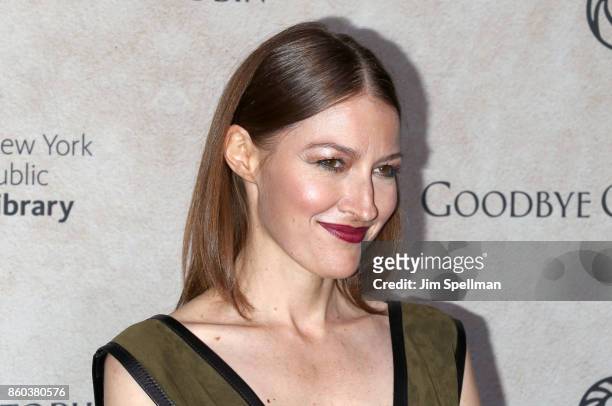Actress Kelly Macdonald attends the "Good Bye Christopher Robin" New York special screening at The New York Public Library on October 11, 2017 in New...