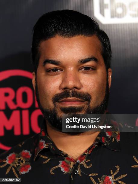 Actor Adrian Dev attends the premiere for TBS's "Drop The Mic" and "The Joker's Wild" at The Highlight Room on October 11, 2017 in Los Angeles,...