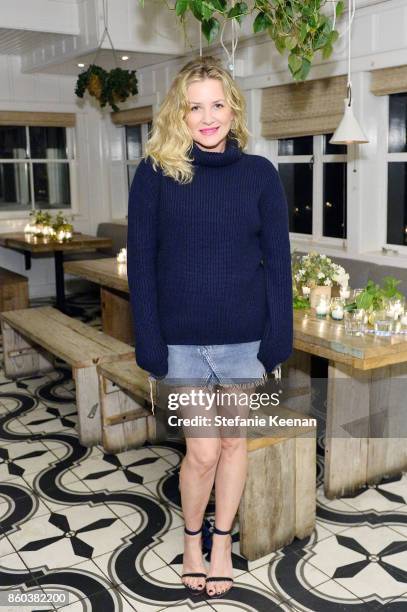 Jessica Capshaw attends Jenni Kayne Home Collection Launch at Malibu Farm on October 11, 2017 in Malibu, California.