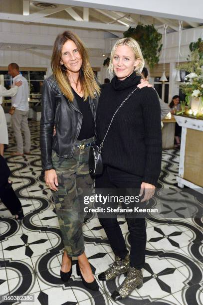 Shelly Armistead and Ali Taekman attend Jenni Kayne Home Collection Launch at Malibu Farm on October 11, 2017 in Malibu, California.