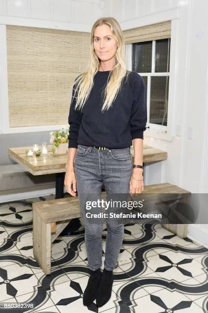 Jessica de Ruiter attends Jenni Kayne Home Collection Launch at Malibu Farm on October 11, 2017 in Malibu, California.