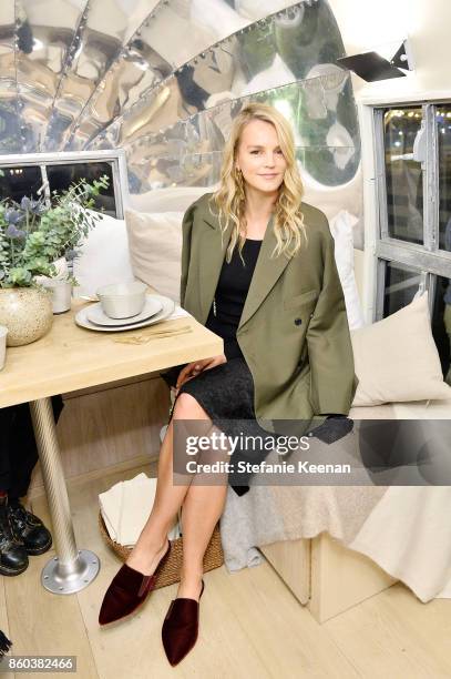 Kelly Sawyer attends Jenni Kayne Home Collection Launch at Malibu Farm on October 11, 2017 in Malibu, California.