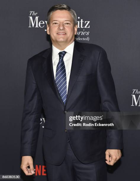 Netflix Chief Content Officer Ted Sarandos attends screening of Netflix's "The Meyerowitz Stories " at Directors Guild Of America on October 11, 2017...