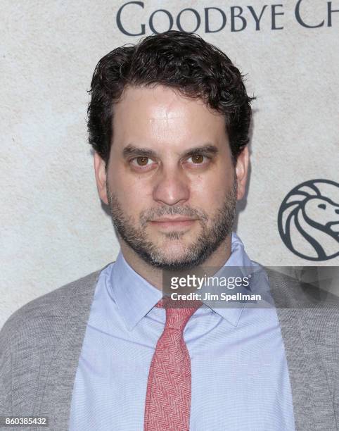 Actor Michael Nathanson attends the "Good Bye Christopher Robin" New York special screening at The New York Public Library on October 11, 2017 in New...