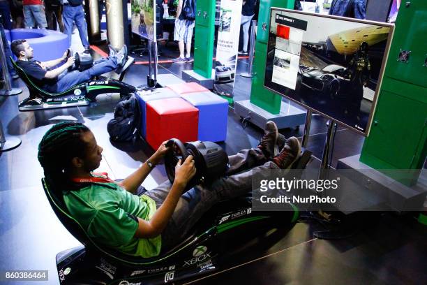Fan of games participate in the 10th edition of Brazil Game Show in São Paulo , this on 11 October 2017. Held for the first time in 2009 in Rio de...