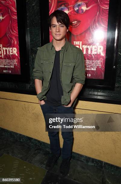 Judah Lewis attends the Los Angeles Premiere of "The Babysitter" on October 11, 2017 in Los Angeles, California.