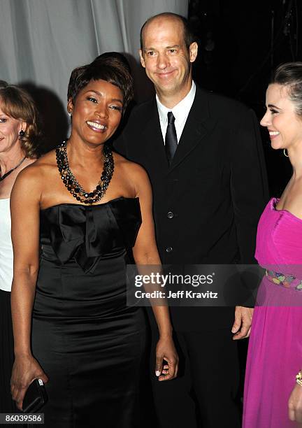 Actress Angela Bassett, Anthony Edwards and and Linda Cardellini of "ER" attend at the 7th Annual TV Land Awards held at Gibson Amphitheatre on April...