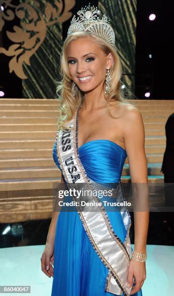 Miss USA 2009 Kristen Dalton poses at the 2009 Miss USA Pageant at Planet Hollywood Resort & Casino on April 19, 2009 in Las Vegas, Nevada.