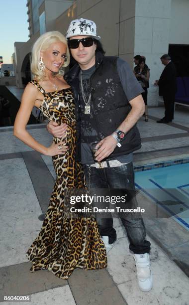 Holly Madison and Kevin Rudolph at the 2009 Miss USA Pageant after party at Planet Hollywood Resort & Casino on April 19, 2009 in Las Vegas, Nevada.