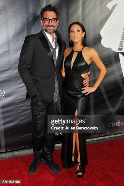 Lawrence Zarian and Jennifer Dorogi attend the 4th Annual CineFashion Film Awards at El Capitan Theatre on October 8, 2017 in Los Angeles, California.