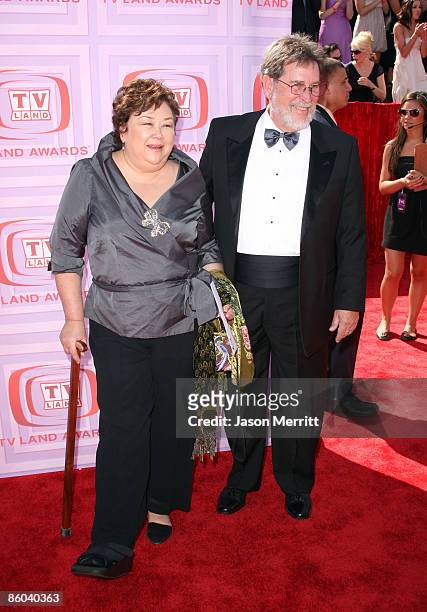 Actress Kellye Nakahara Wallet and guest arrive at the 7th Annual TV Land Awards held at Gibson Amphitheatre on April 19, 2009 in Universal City,...