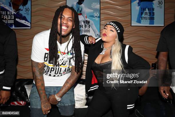 Waka Flocka Flame and Lil Kim attends Blitz Music Showcase at Stage 48 on October 11, 2017 in New York City.