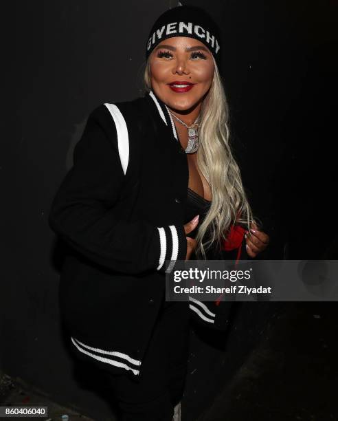 Lil Kim attends Blitz Music Showcase at Stage 48 on October 11, 2017 in New York City.