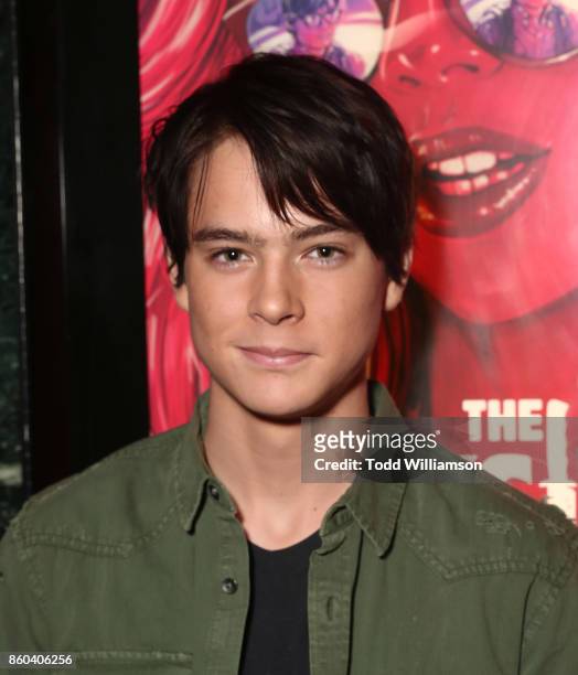 Judah Lewis attends the Los Angeles Premiere of "The Babysitter" on October 11, 2017 in Los Angeles, California.