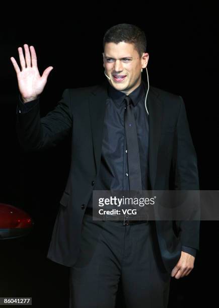 Actor Wentworth Miller attends a press conference for Chevrolet Cruze on April 19, 2009 in Shanghai, China.