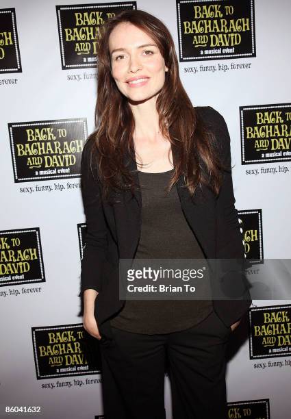 Actress Saffron Burrows arrives at "Back to Bacharach and David" - Opening Night at Henry Fonda Theatre on April 19, 2009 in Hollywood, California.
