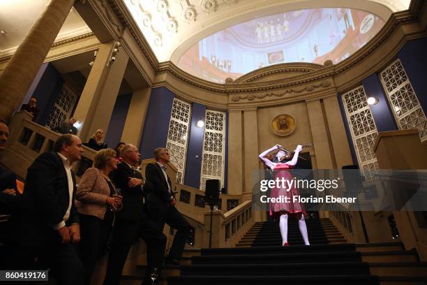 Anna Zlotovskaya attends the Housewarming Party at Andreas Quartier GmbH on October 11, 2017 in Duesseldorf, Germany.