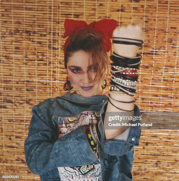 American singer Madonna in New York, 1984.