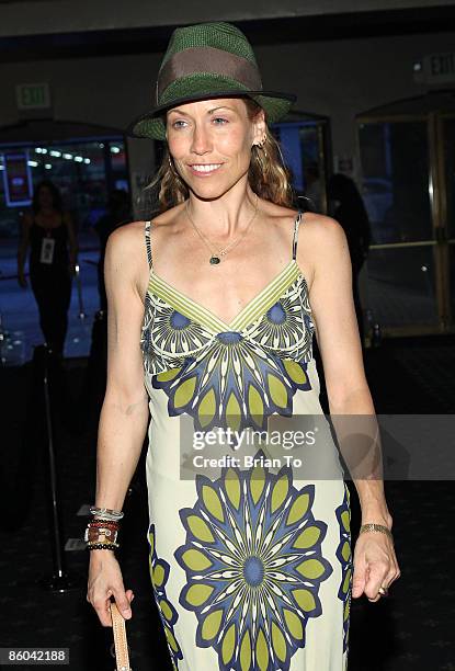 Recording artist Sheryl Crow arrives at "Back to Bacharach and David" - Opening Night at Henry Fonda Theatre on April 19, 2009 in Hollywood,...