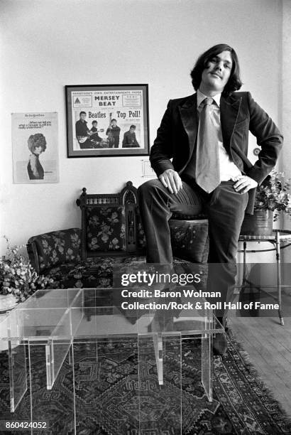 Portrait of Jann Wenner, founder and publisher of Rolling Stone magazine, in his office in San Francisco, 1969.