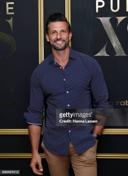 Tim Robards arrives ahead of the Paco Rabanne men's fragrance launch at the Ivy Penthouse on October 12, 2017 in Sydney, Australia.