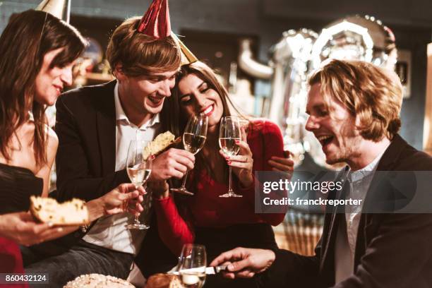 italian new year party - the beat the chic party stock pictures, royalty-free photos & images