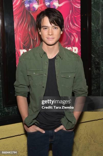 Judah Lewis attends the premiere of Netflix's 'The Babysitter' at the Vista Theatre on October 11, 2017 in Los Angeles, California.