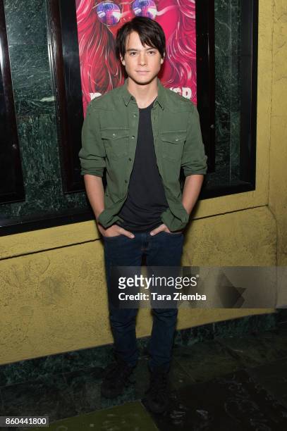 Judah Lewis attends the premiere of Netflix's 'The Babysitter' at the Vista Theatre on October 11, 2017 in Los Angeles, California.