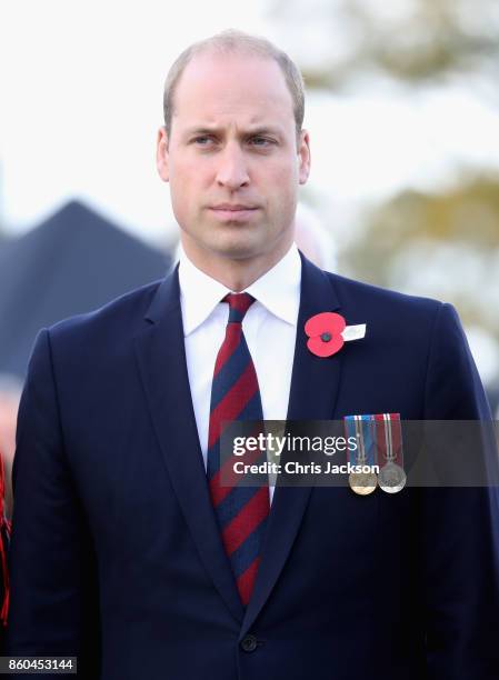 Prince William, Duke of Cambridge, representing Her Majesty The Queen, attends the New Zealand Commemoration for the Battle of Passchendaele at Tyne...