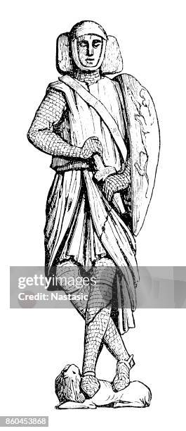 bildnis von william marshal - effigy stock-grafiken, -clipart, -cartoons und -symbole