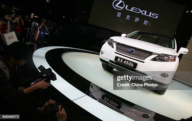 The Lexus RX450h is unveiled at the Auto Shanghai 2009 , at the Shanghai New International Expo Center on April 20, 2009 in Shanghai, China. More...