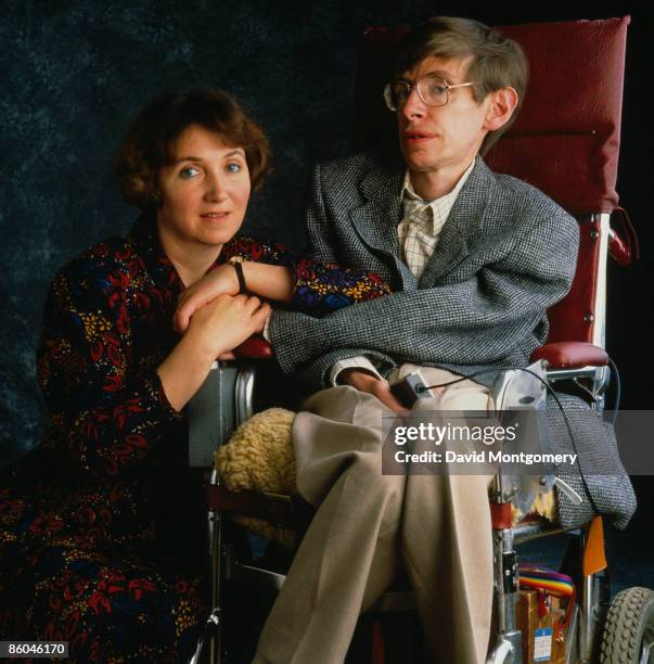 British physicist Professor Stephen Hawking with his first wife Jane Hawking, January 1993.