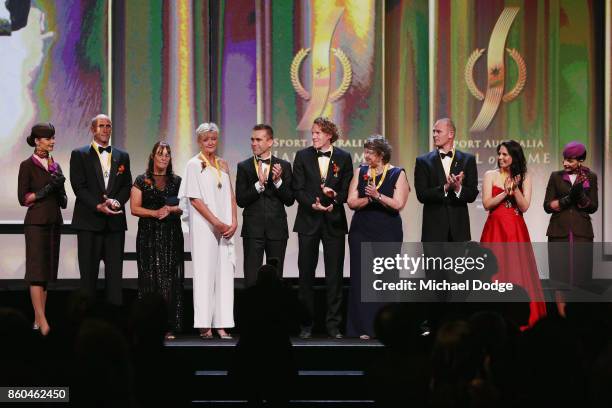 Sport Australia Hall of Fame Inductees Cyclist Brad McGee, Water polo pioneer Debbie Handley Cummins, pole vaulter Steve Hooker, Taekwondo gold...