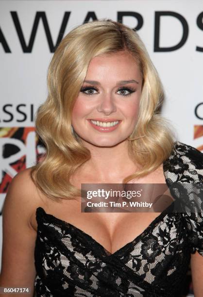 Katherine Jenkins arrives for The Classical Brit Awards Nominations Launch at The Mayfair Hotel on April 20, 2009 in London, England.