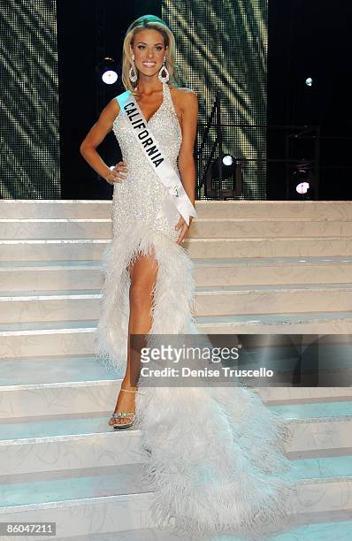 Miss USA 2009 1st runner up Carrie Prejean poses for photos at the 2009 Miss USA Pageant at Planet Hollywood Resort & Casino on April 19, 2009 in Las...