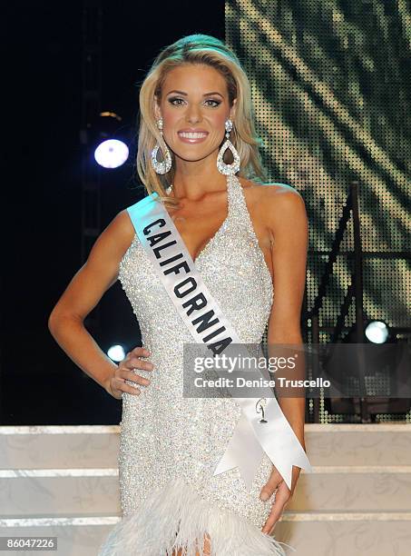 Miss USA 2009 1st runner up Carrie Prejean poses for photos at the 2009 Miss USA Pageant at Planet Hollywood Resort & Casino on April 19, 2009 in Las...