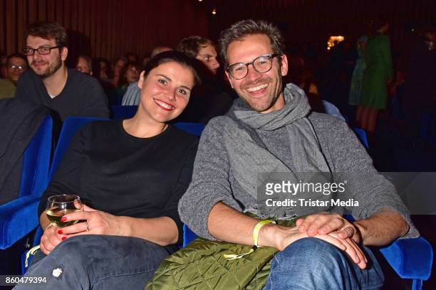 Katharina Wackernagel and Jonas Grosch attend the 'Vorwaerts immer' premiere at Kino International on October 11, 2017 in Berlin, Germany.