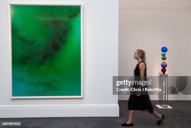 At Sotheby's Art for Grenfell preview on October 12, 2017 in London, United Kingdom.