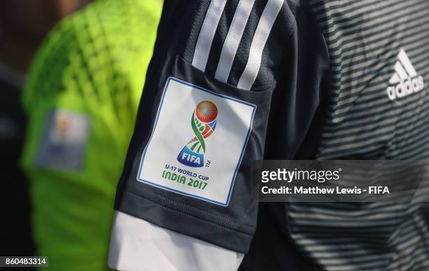 General view of a players shirt during the FIFA U-17 World Cup India 2017 group B match between Turkey and Paraguay at Dr DY Patil Cricket Stadium on...