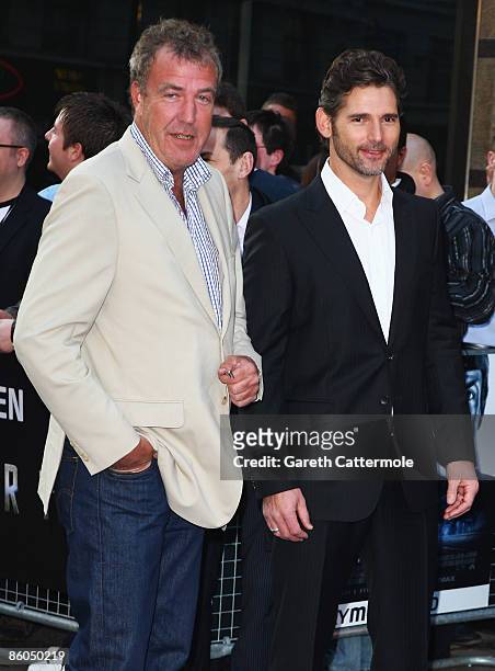 Jeremy Clarkson and Eric Bana arrive for the UK Film Premiere of 'Star Trek' at the Empire Leicester Square on April 20, 2009 in London, England.