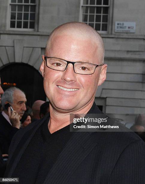 British chef Heston Blumenthal arrives at the San Pellegrino World's 50 Best Restaurants 2009 at the Freemason's Hall on April 20, 2009 in London,...