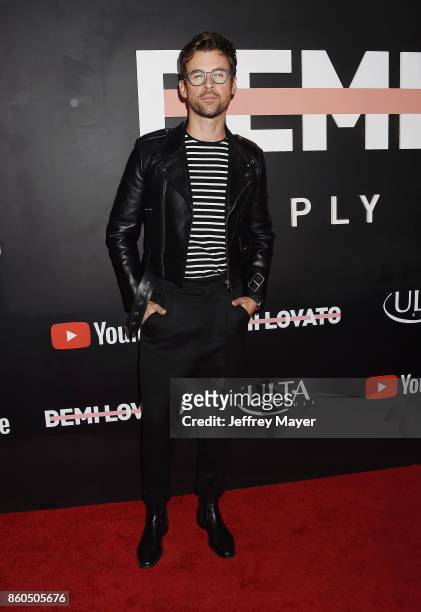 Personality Brad Goreski arrives at the Premiere Of YouTube's 'Demi Lovato: Simply Complicated' at the Fonda Theatre on October 11, 2017 in Los...