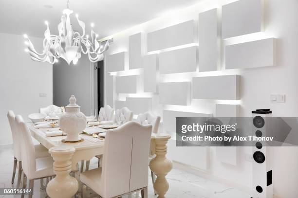 dinning room - dining room set stock pictures, royalty-free photos & images