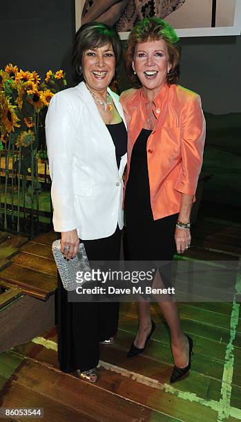 Lynda Bellingham and Cilla Black attend the Gala Night of 'Calendar Girls', at the Noel Coward Theatre on April 20, 2009 in London, England.