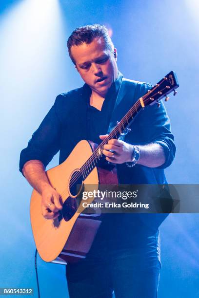 Jason Isbell performs at Ryman Auditorium on October 11, 2017 in Nashville, Tennessee.