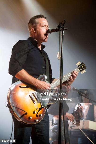 Jason Isbell performs at Ryman Auditorium on October 11, 2017 in Nashville, Tennessee.