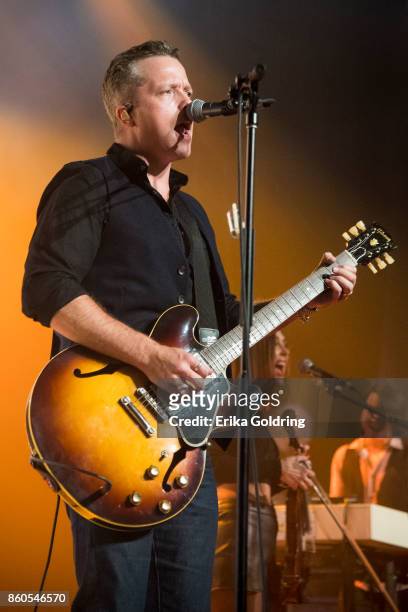 Jason Isbell performs at Ryman Auditorium on October 11, 2017 in Nashville, Tennessee.