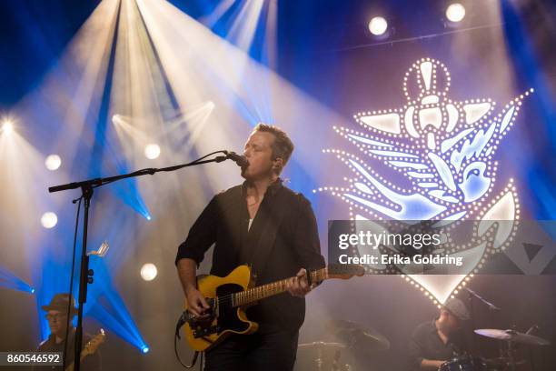 Jason Isbell performs at Ryman Auditorium on October 11, 2017 in Nashville, Tennessee.