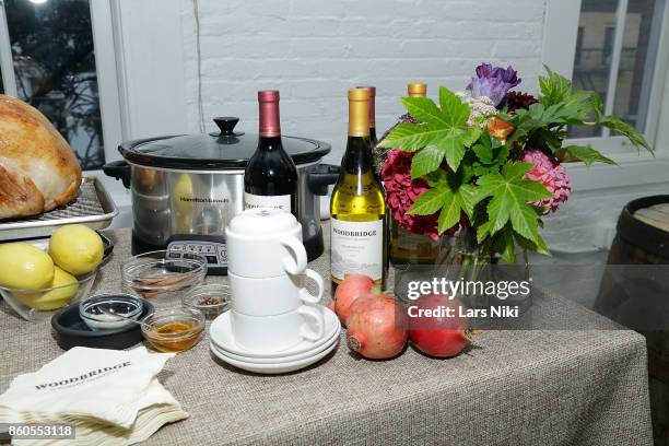 General atmosphere at the Woodbridge Wines x Chef Alex Guarnaschelli Thanksgiving Cooking Tips event at Haven's Kitchen on October 10, 2017 in New...