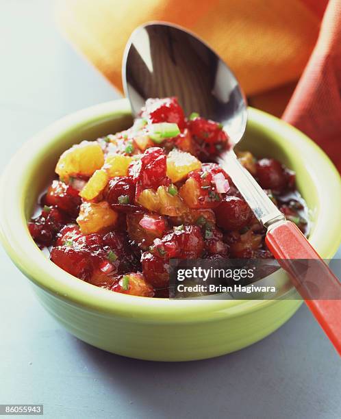 cranberry orange relish - relish stock pictures, royalty-free photos & images